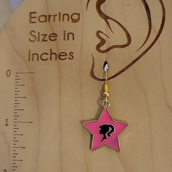 Barbie Charm Drop Earrings, 925 wires - Picture 3 of 6